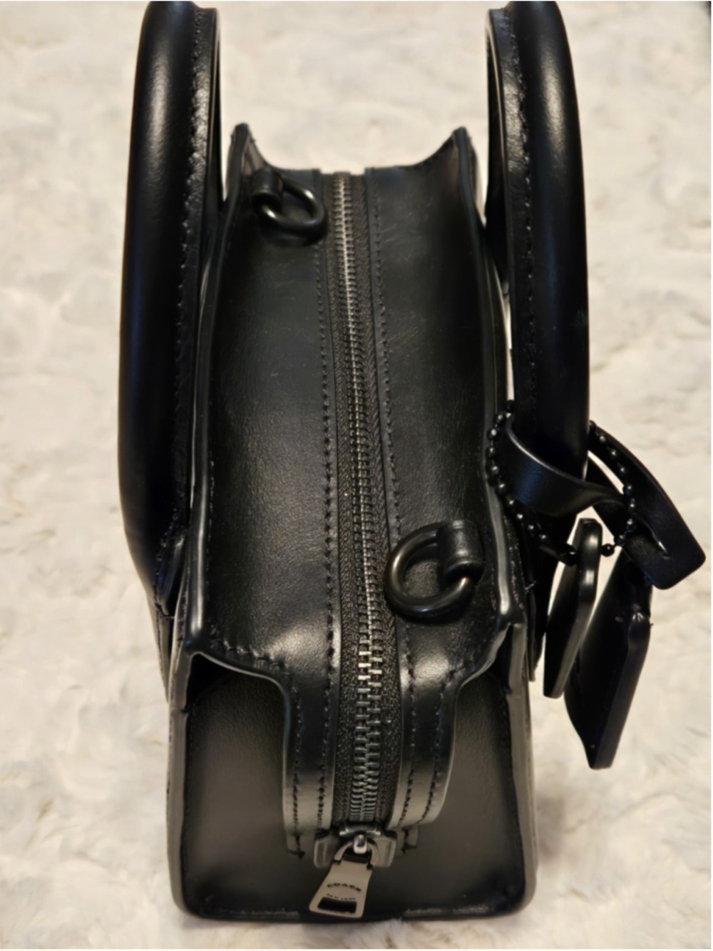 NWOT Coach Andrea Carryall Shoulder Bag Black CP081 - Picture 6 of 6